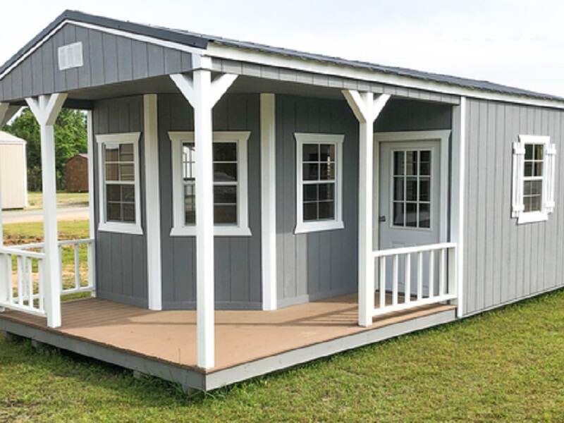 Jacks New Grass Buildings - Barn With Porch